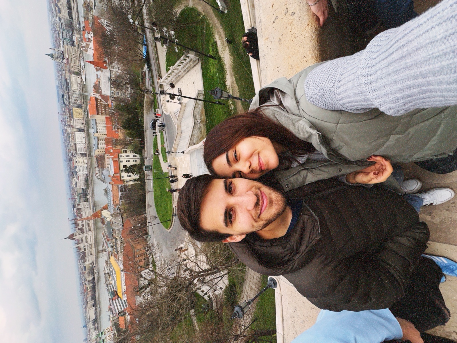 Selfie overlooking Budapest